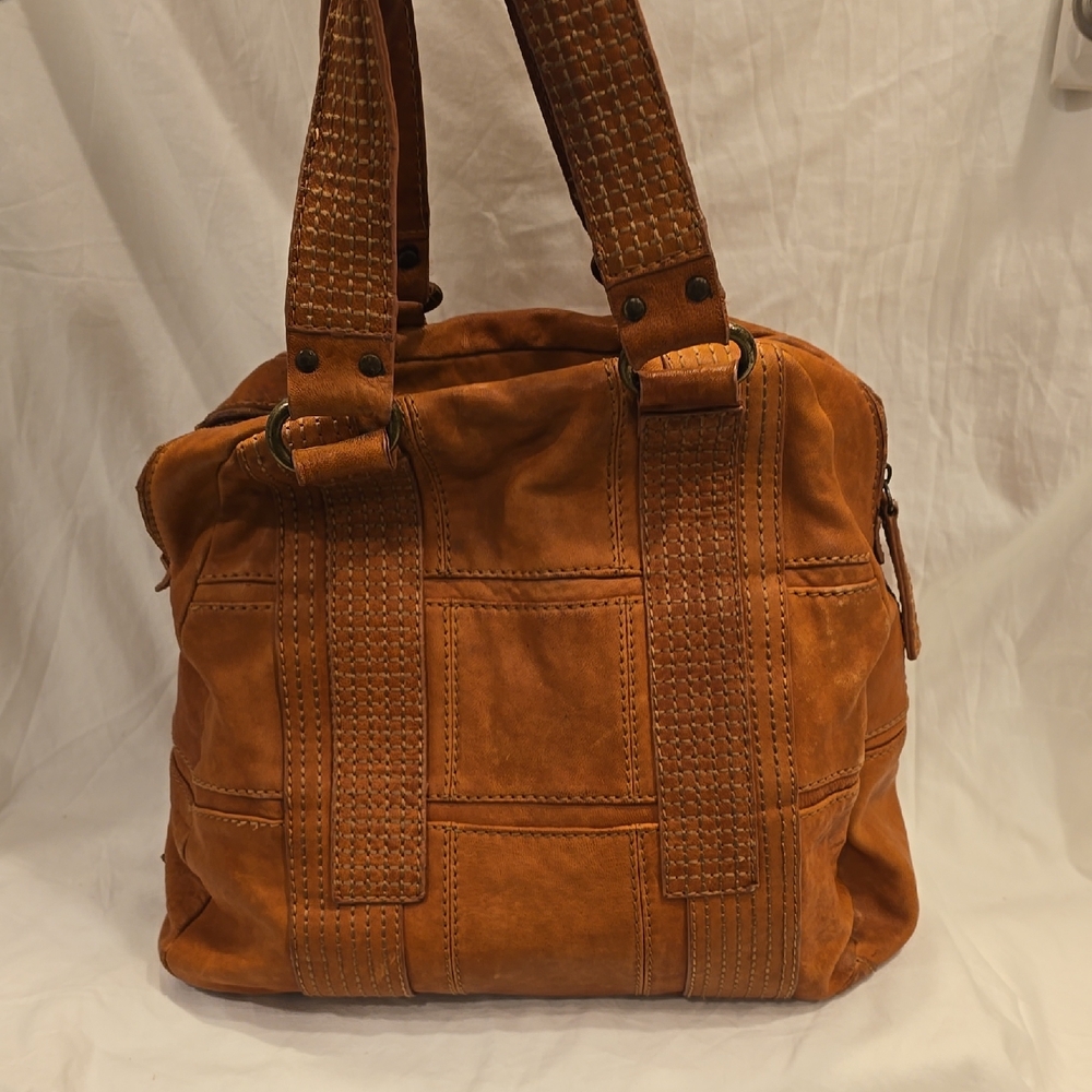 Joe's Brown Leather Tote Bag